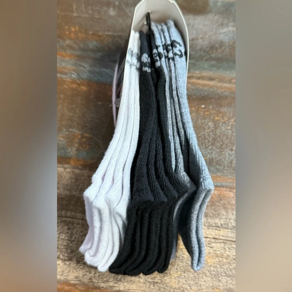 Ⓜ️DSG‎ Low Cut Socks 6 Pk 13K-4Y Lightweight Athletic Socks Black White Gray NIP
